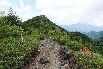 烏帽子岳へ