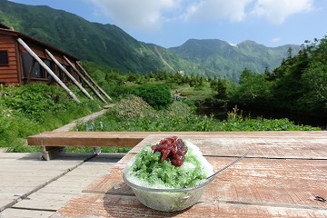 鏡平山荘宇治金時