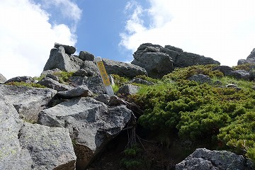 ワリモ岳頂上