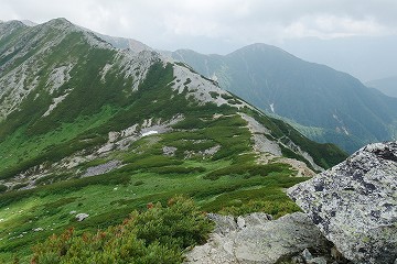 東沢乗越へ