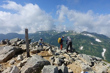 鷲羽岳山頂