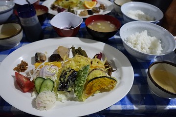 野口五郎小屋夕食