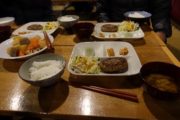 黒百合ヒュッテ　夕食