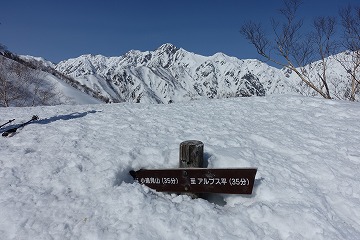 「一ノ背髪」道標